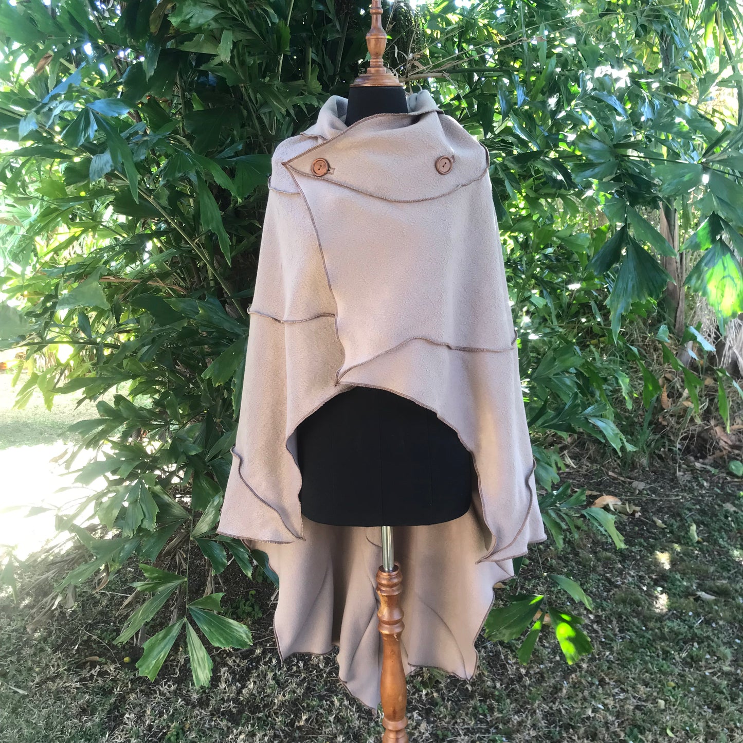 Leaf Cape Poncho - cloak - No hood in this listing