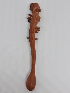 Plate Fungus Fairy Tree Spoon - Red Wood - Salt Spoon - Spice Spoon - Spoon Jewelry
