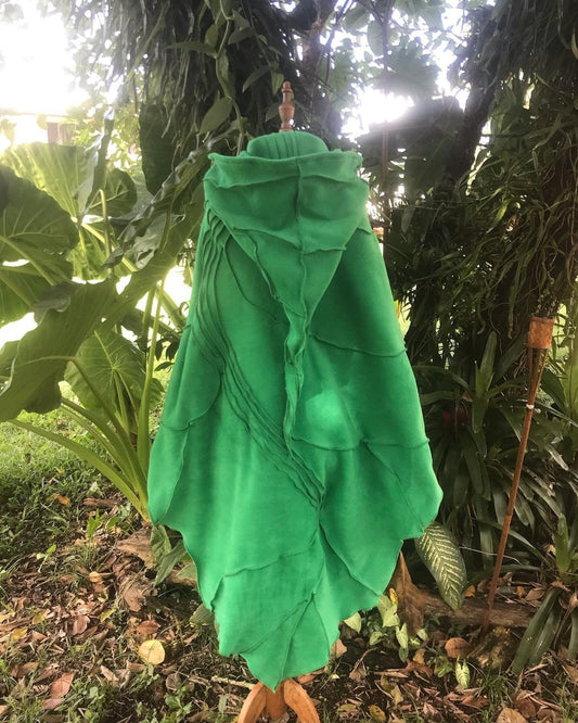 Bright Green leaf cloak